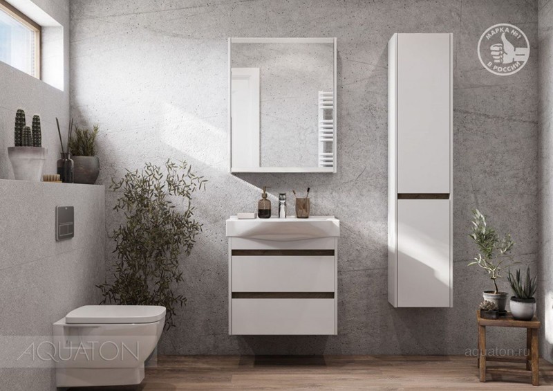 Приобрести акватон пенал подвесной нортон белый 1a249403nt01l  l\r