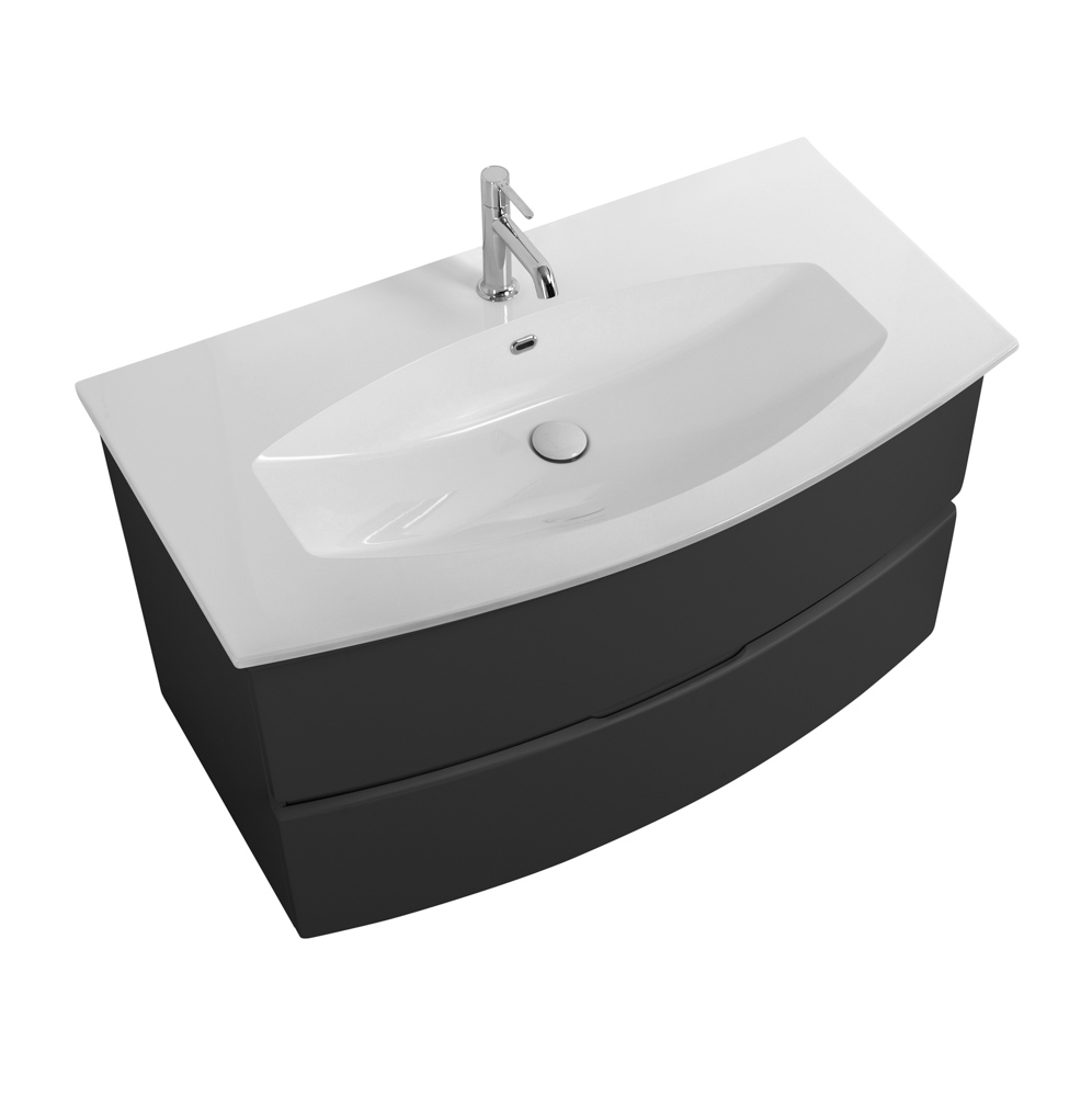 Приобрести cezares тумба подвесная с раковиной elettra 100 см grafite,литьевой мрамор, графит 55526