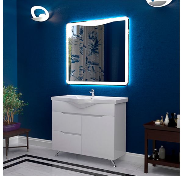 Приобрести mirsant тумба напольная soho 100 см с раковиной ут000027602