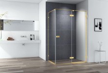 Cezares Душевое ограждение BELLAGIO 120х80 см, золото BELLAGIO-AH-1-120/80-C-BORO