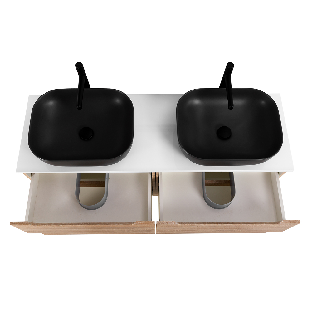 Приобрести belbagno тумба со столешницей etna 120 см, подвесная rovere bianco