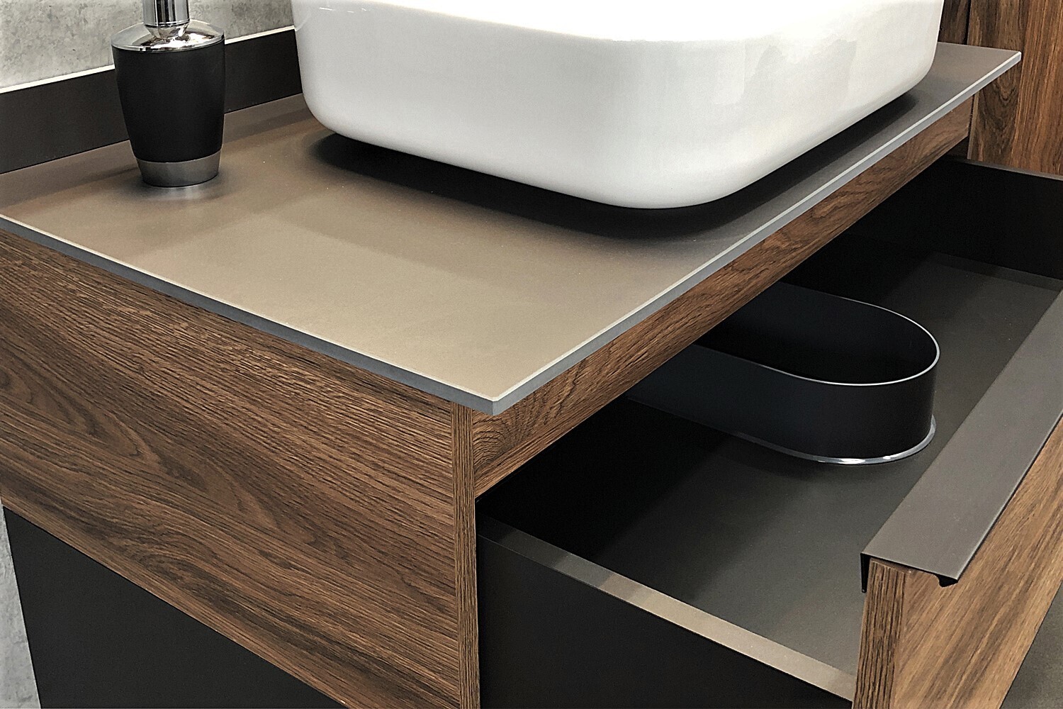 Приобрести сomforty тумба со столешницей и раковиной "штутгарт-90" дуб тёмно-коричневый