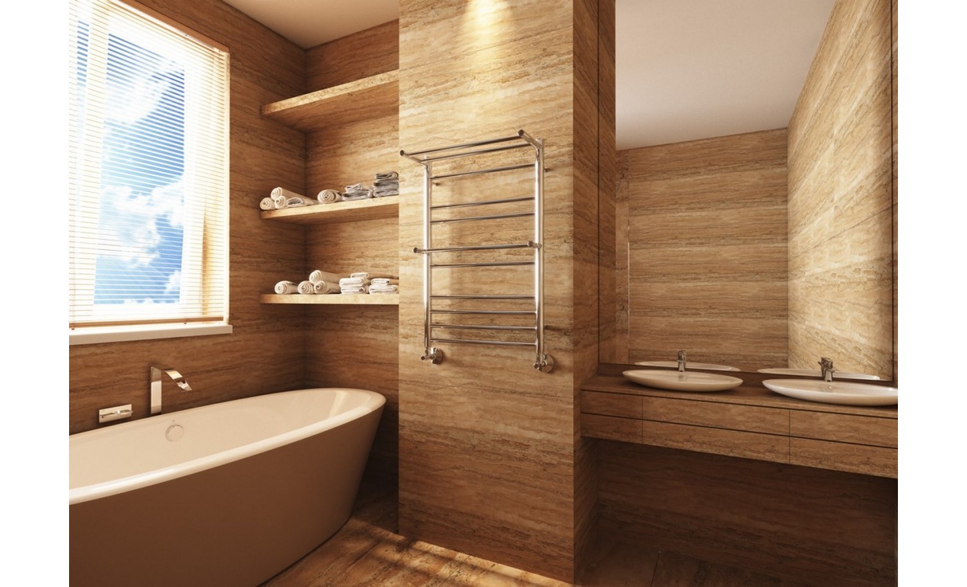 Приобрести lemark полотенцесушитель pramen п10 500x800 мм водяной, хром lm33810