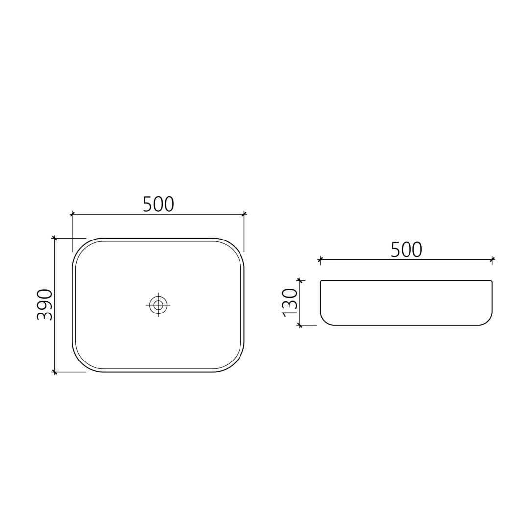 Приобрести hayzburg накладная раковина чаша 50х39 см, кофеин матовая hb-0037mdb