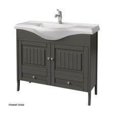 Caprigo Тумба с раковиной GENOVA 105 см, графит