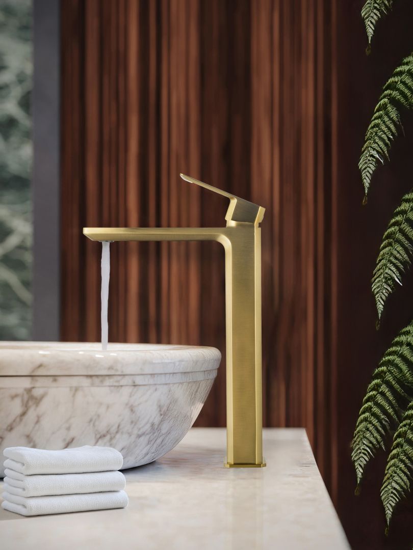 Приобрести смеситель для раковины высокий wonzon & woghand diamond, брашированный никель (ww-88239011-bn)