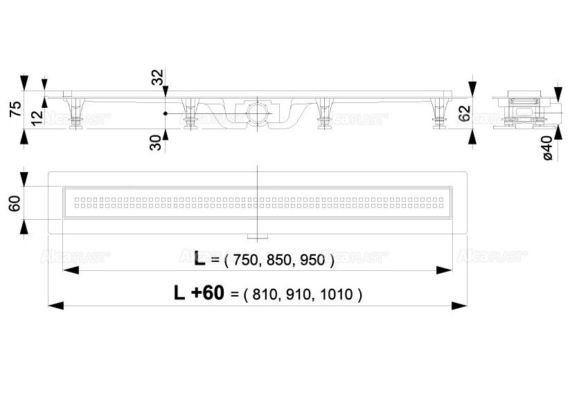 Приобрести сливной трап alcaplast apz9-950m simple