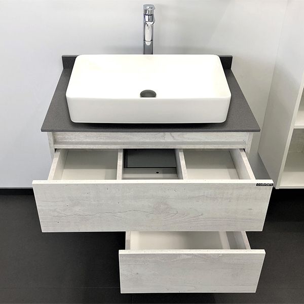 Приобрести сomforty тумба со столешницей и раковиной прага-75 дуб белый с раковиной 78189