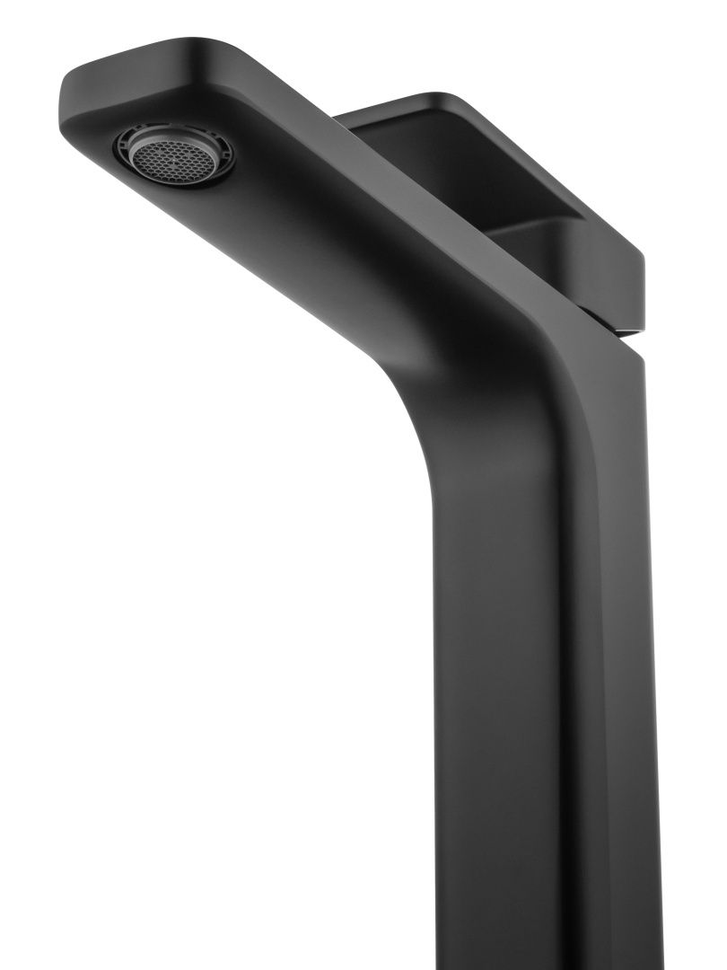 Приобрести смеситель для раковины высокий wonzon & woghand arnie, черный матовый (ww-691104-mb)