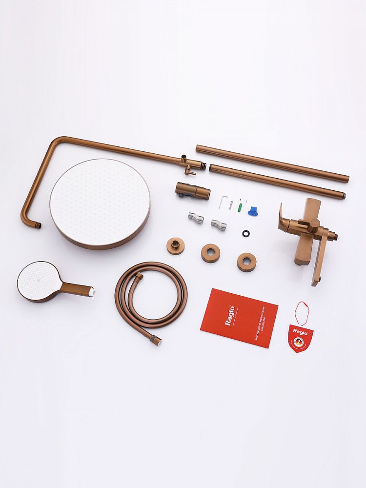 Приобрести raglo душевая система, медь r07.24.33