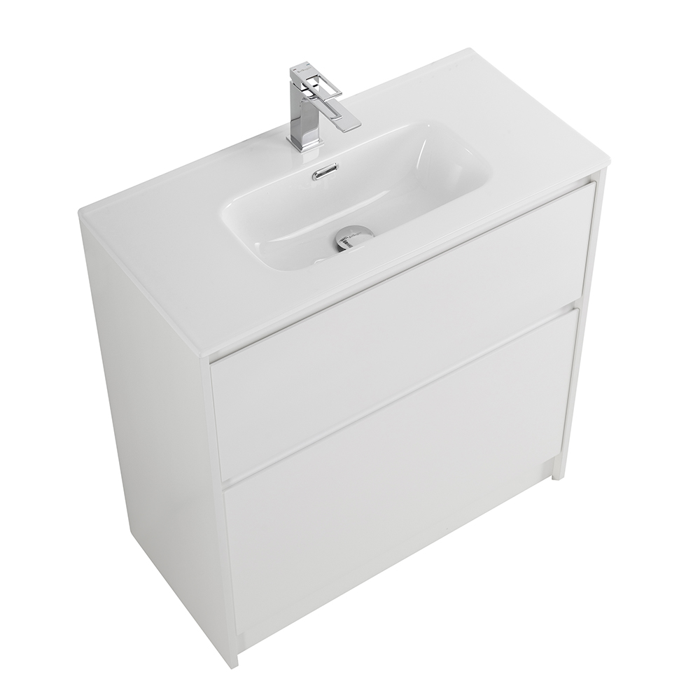 Приобрести belbagno тумба с раковиной kraft 39 80 см, напольная bianco opaco, белая раковина