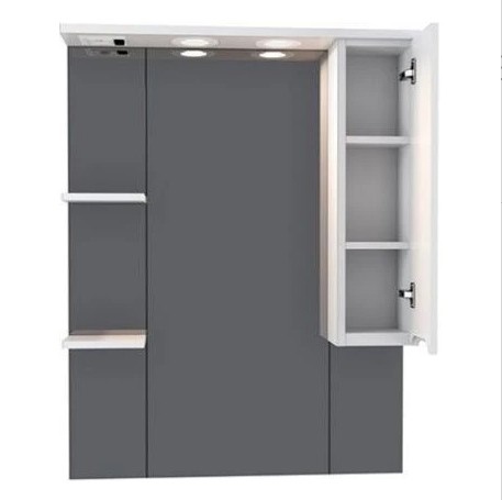 Приобрести mirsant зеркало шкаф soho 80 см, белый, правый ут000046020