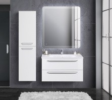 Cezares Тумба подвесная с раковиной ECO 75 Bianco Lucido, белый глянец ECO-750-2C-SO-BL