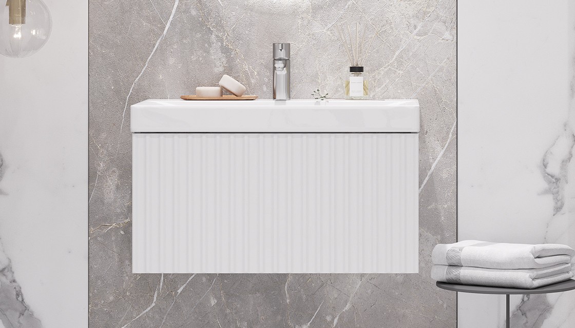 Приобрести тумба подвесная с раковиной velvex compo 70 см белый tpcom.70.1y-21