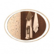 Azario Зеркало Alba 800*550, белый, влагостойкое с сенсорным выключателем, гравировка, CS00063646