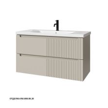 Caprigo Тумба с раковиной TERMIN-Smalty META 100 см, бежевая, эмаль