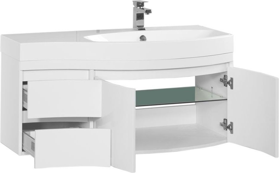 Приобрести aquanet тумба с раковиной опера 115 см, r белая 00212992