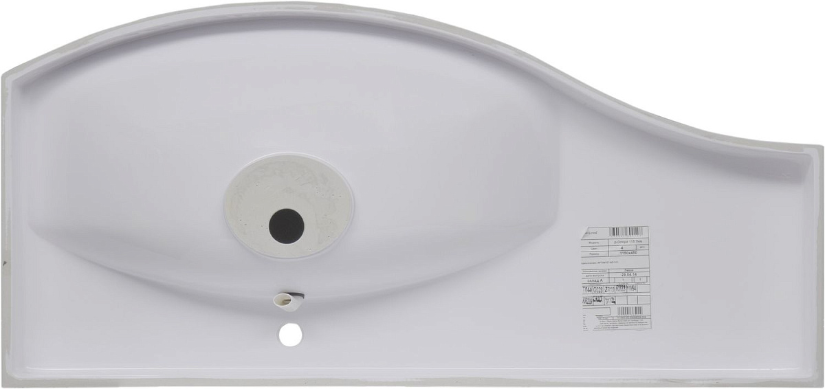 Приобрести aquanet раковина опера 115 l 115х53 см, белая