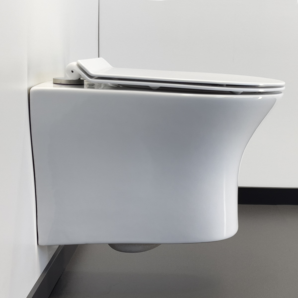 Приобрести comforty подвесной унитаз 109 безободковый, сиденье дюропласт softclose тонкое, быстросъёмное