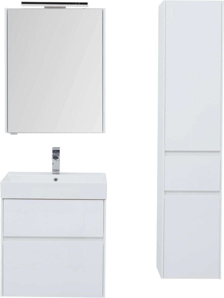 Приобрести aquanet тумба с раковиной бруклин 70 см, белая 00212597