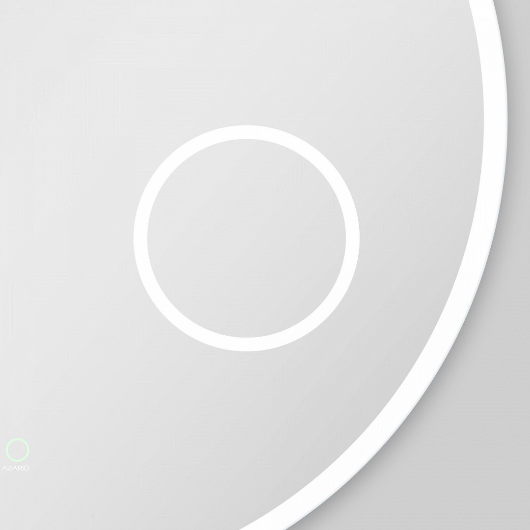 Приобрести azario зеркало d600 60х60 см, белый, сенсорный выключатель, диммер, az-z-005alm