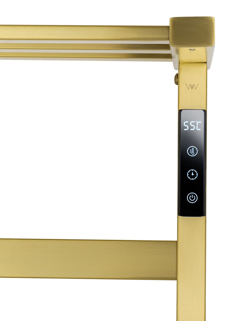 Приобрести полотенцесушитель электрический wonzon & woghand frankfurt, брашированное золото (ww-a1026-bg)