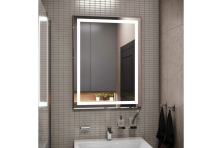 Continent Зеркало с подсветкой Пронто Люкс 60х70 см, белое