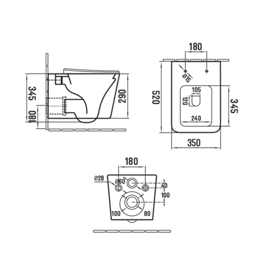 Приобрести vincea унитаз подвесной piatti q-line, ультратонкое сиденье, микролифт, антрацит матовый vt1-12ma
