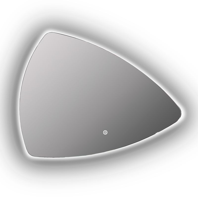 Приобрести continent зеркало с подсветкой jazz 90х70 см, сенсорный включатель, белое