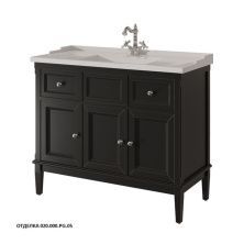 Caprigo Тумба с раковиной JARDIN 100 см, графит, эмаль