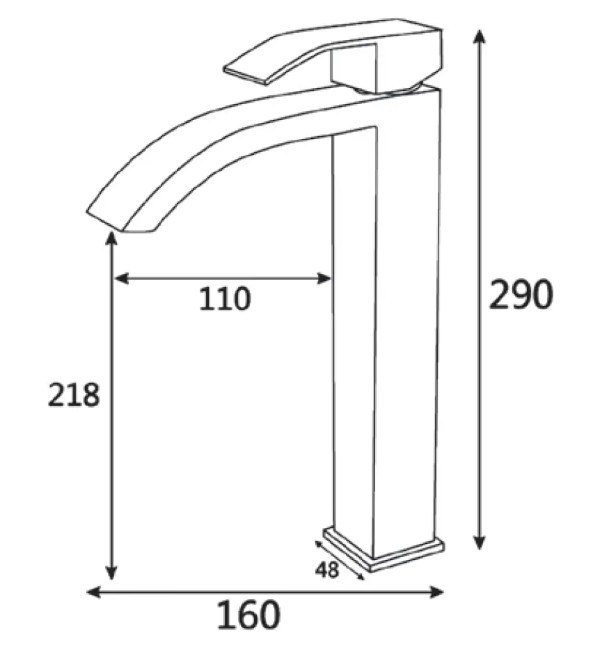 Приобрести cмеситель для раковины vieir prezzo, высокий 290 мм, сатин v303512