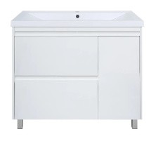 Тумба напольная с раковиной RADO Роксан 100 см, белая