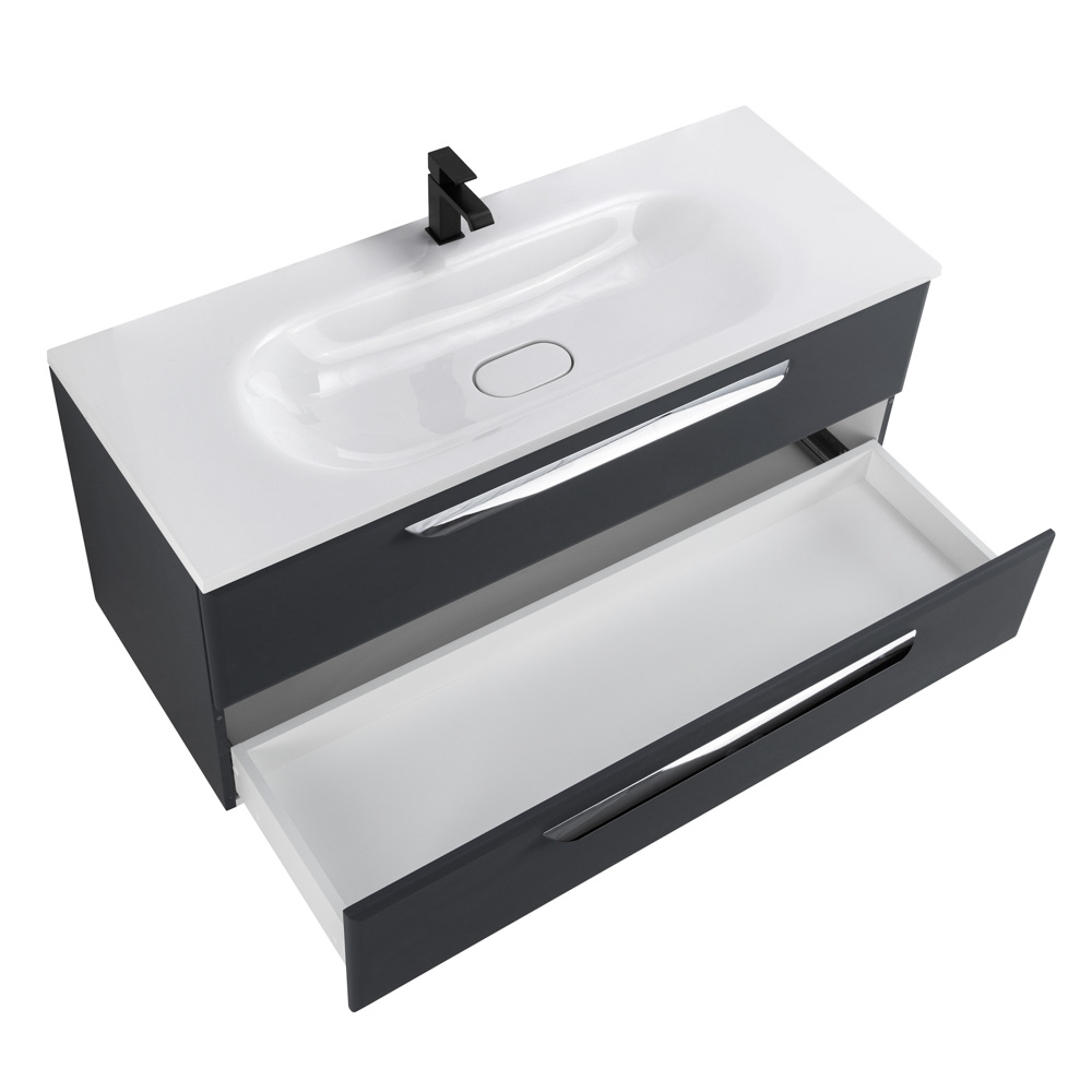 Приобрести cezares тумба подвесная с раковиной eco 120 см grafito, графит eco-1200-2c-so-gr-p