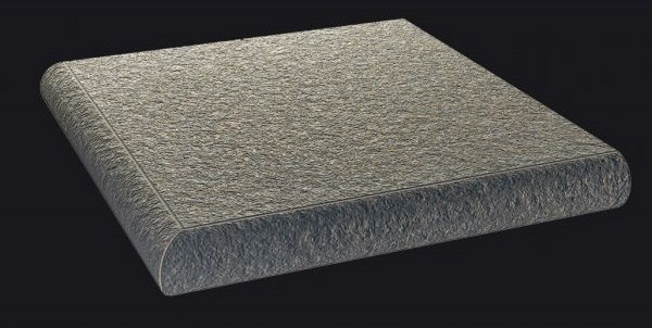 Приобрести ступень coliseumgres cortina черная 30см, угловая, натуральная