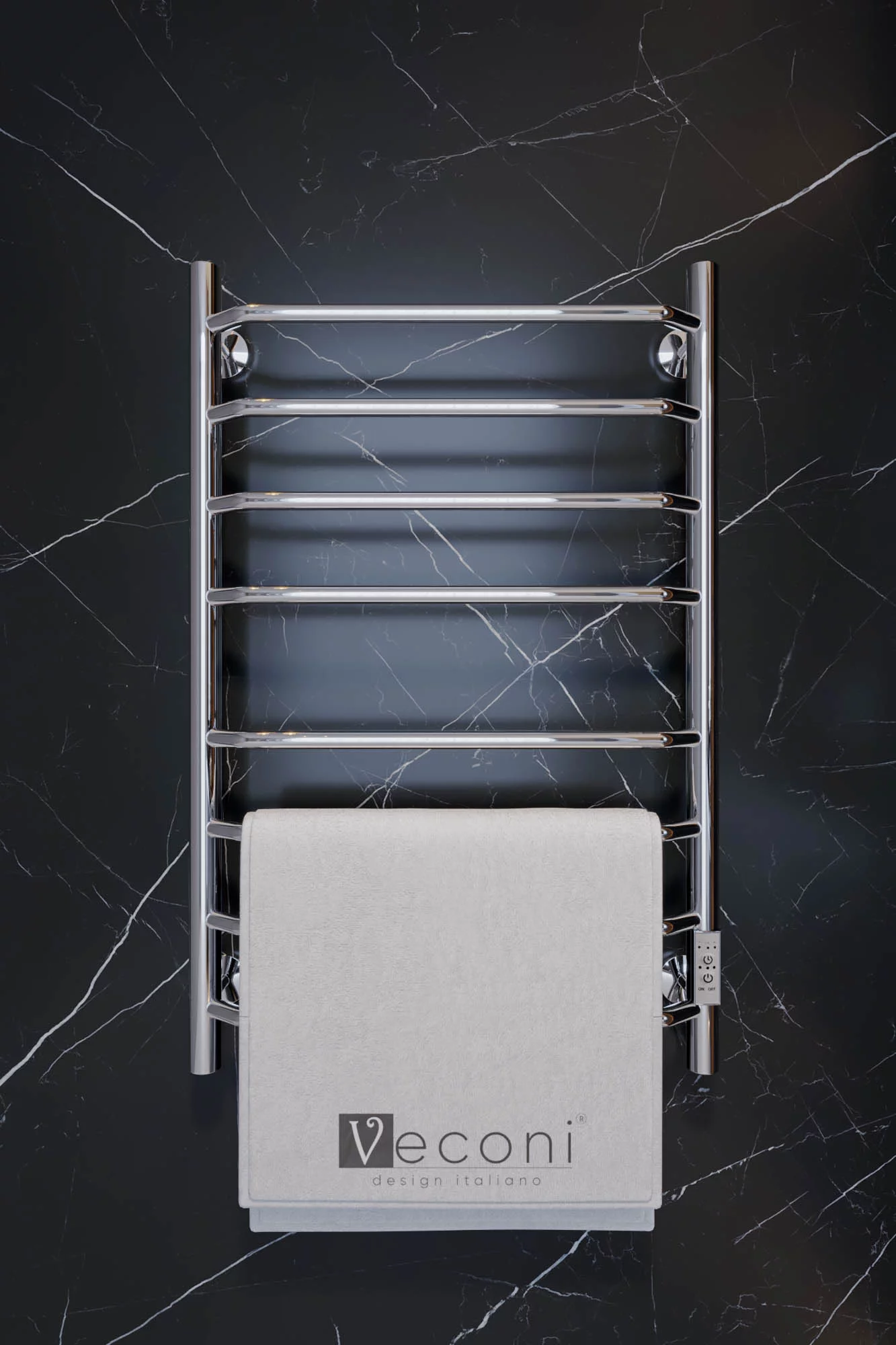 Приобрести veconi полотенцесушитель электрический cantu-a 50х80 см, хром c8050ch-a