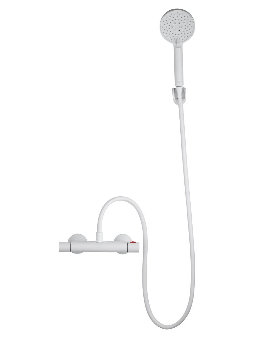 Приобрести смеситель для душа с термостатом wonzon & woghand inn 5, белый матовый (ww-b1005-a-mw)