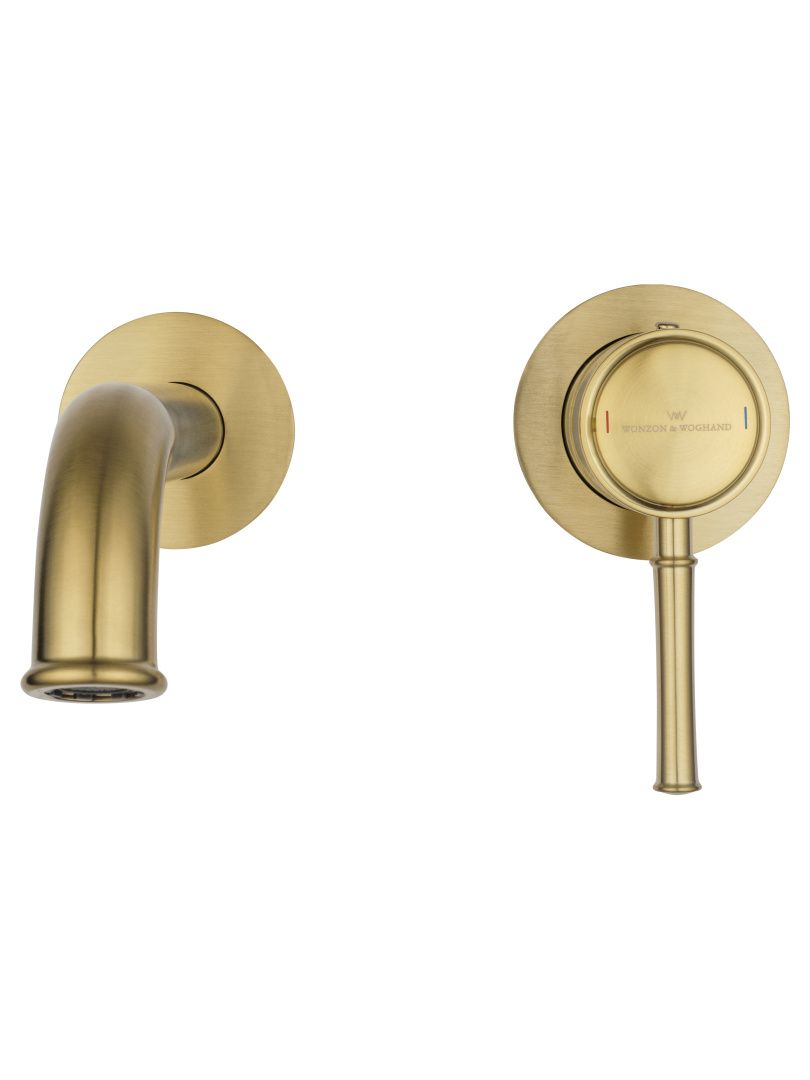 Приобрести смеситель для раковины встраиваемый wonzon & woghand tor, брашированное золото (ww-88869073-bg)