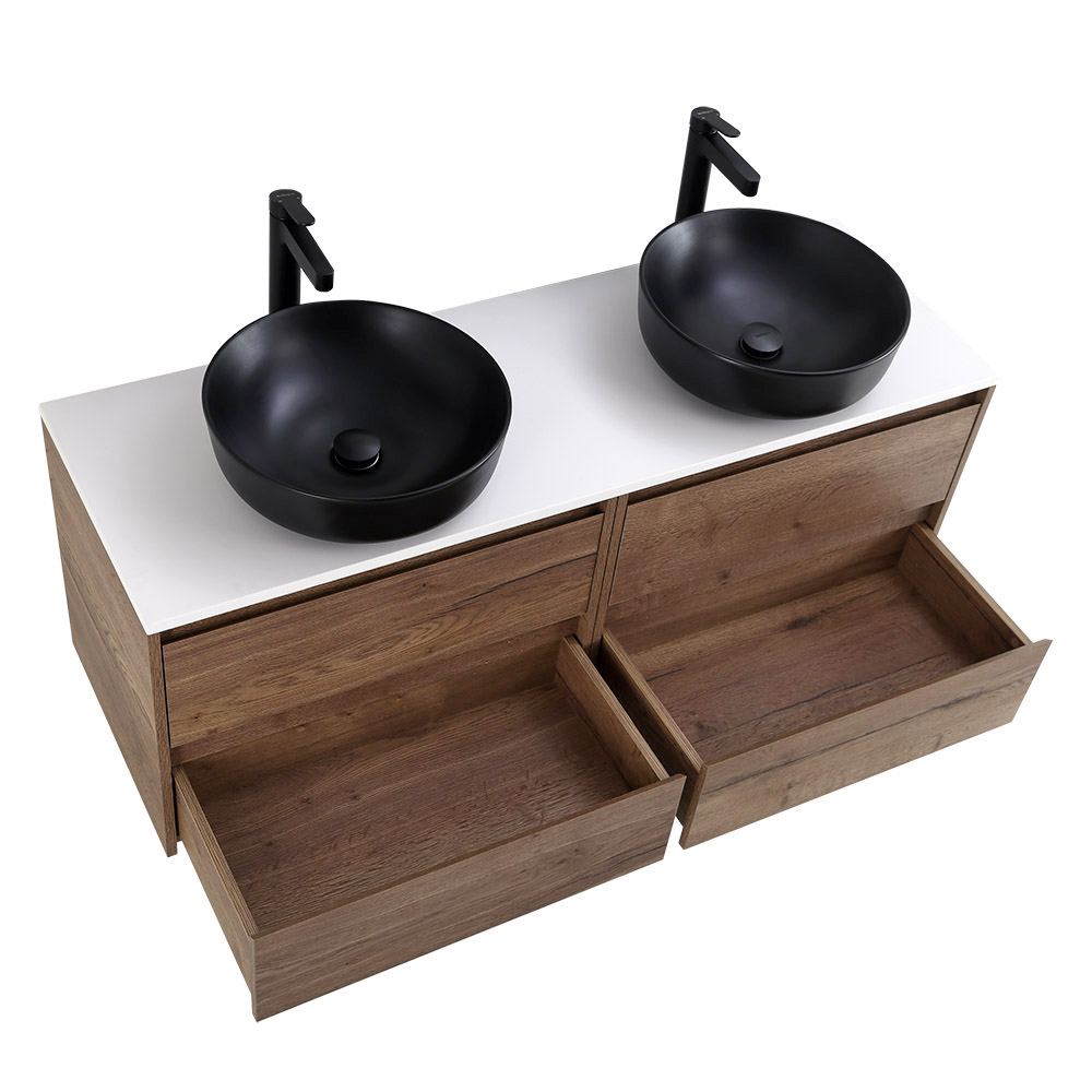 Приобрести belbagno тумба со столешницей kraft 120 см, подвесная rovere tabacco