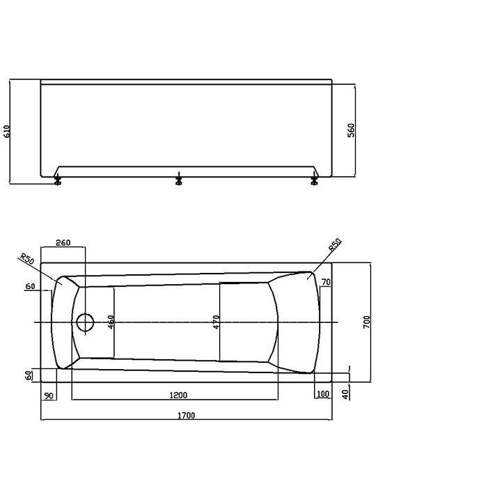Приобрести акриловая ванна aquatek либра new 150x70 см