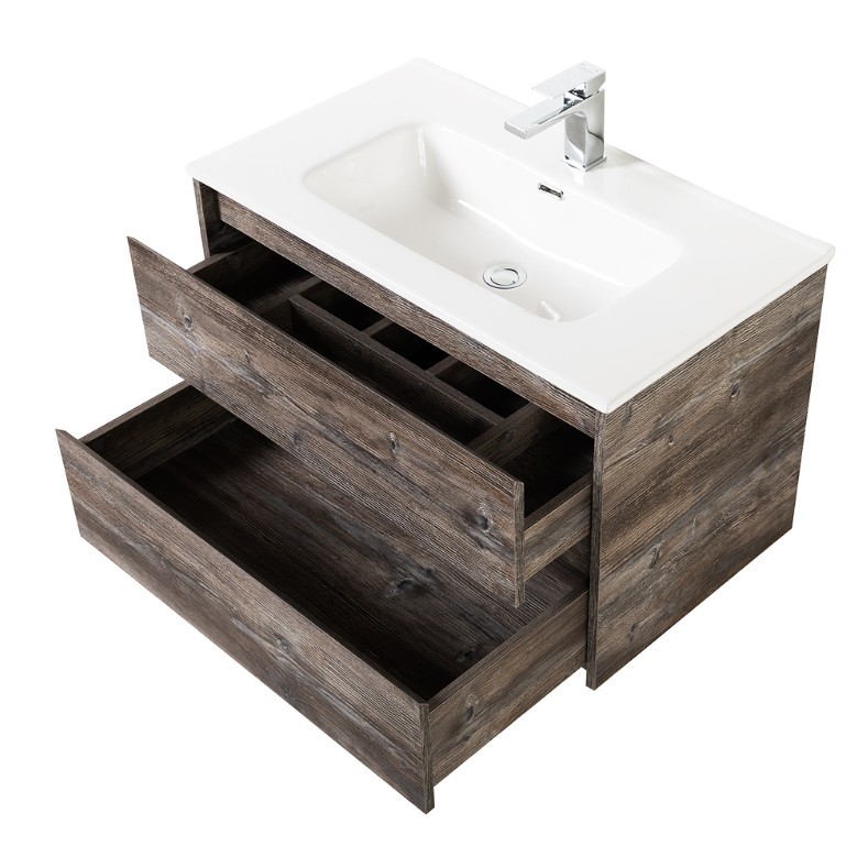 Приобрести тумба подвесная с раковиной belbagno kraft-1000-2c-so-pp 100 см, pino pasadena