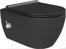Boheme Подвесной унитаз с биде Avva Bello Nero, черный 961-SET-2-B