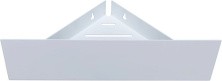 Aquanet Полка Магнум 28x28 см белая матовая, угловая 00302237