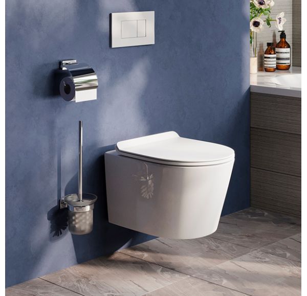 Приобрести подвесной унитаз безободковый sole torr с крышкой микролифт