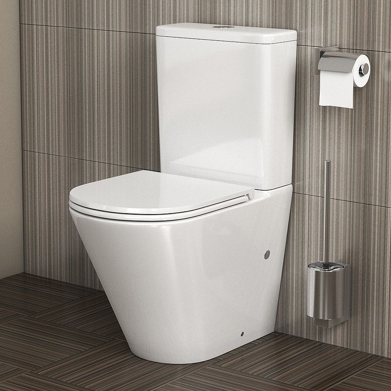 Приобрести grossman унитаз компакт, безободковый с сиденьем дюропласт, белый gr-4450s