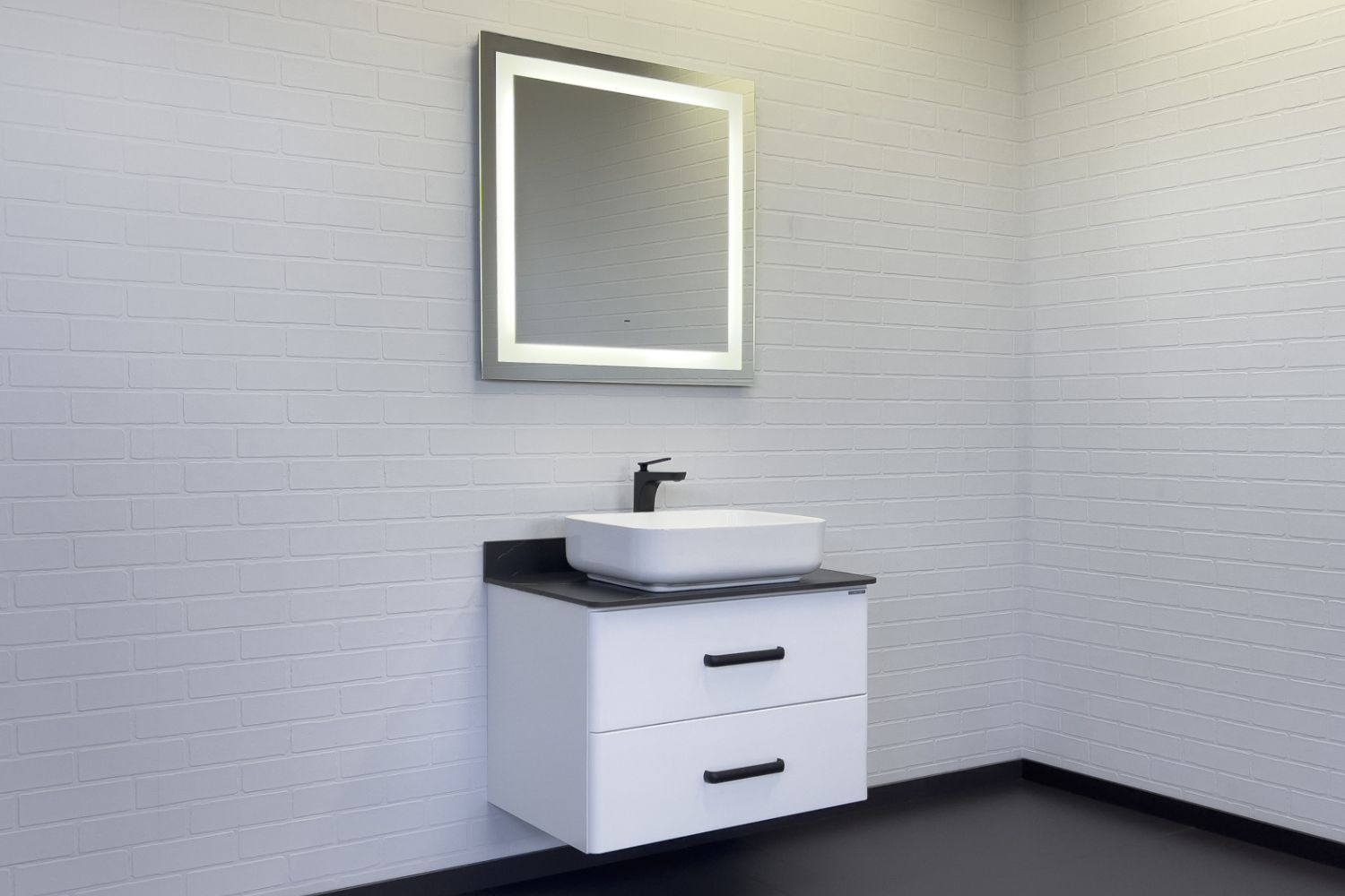 Приобрести сomforty тумба со столешницей и раковиной "амстердам-75" белая