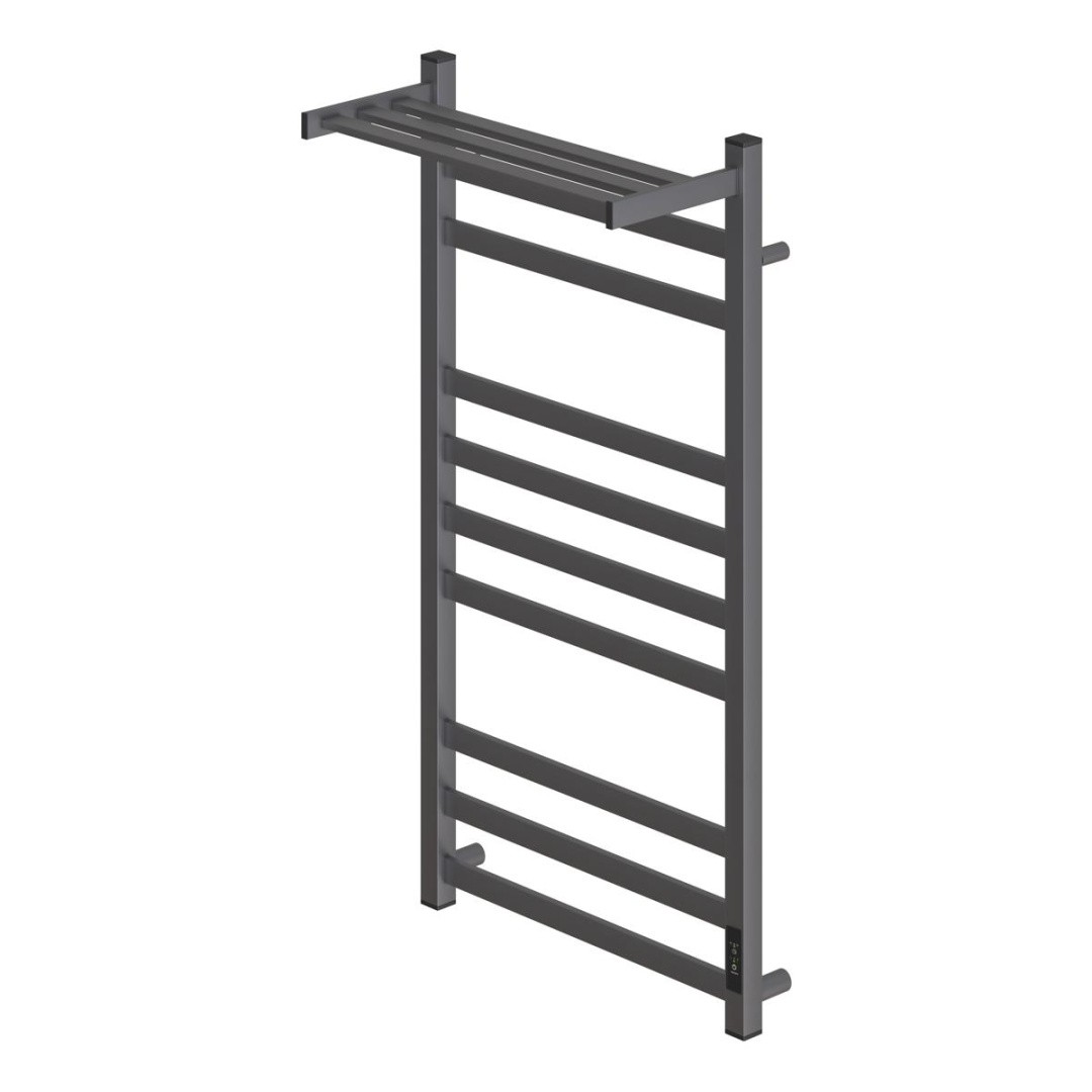 Приобрести полотенцесушитель электрический point 500х1000 меркурий с полкой п9, графит pn83850pgr