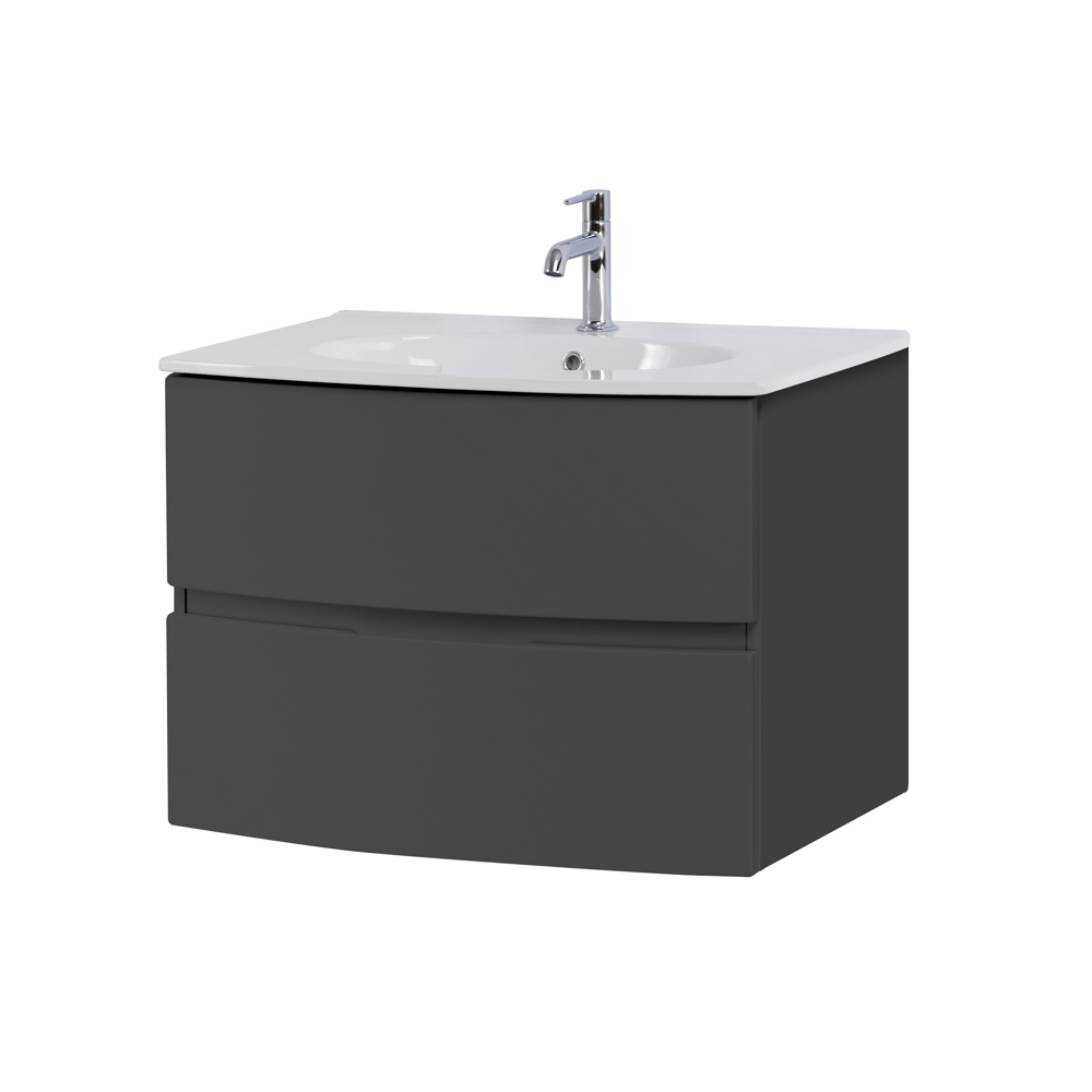 Приобрести cezares тумба подвесная с раковиной elettra 75 см grafite, графит 55522