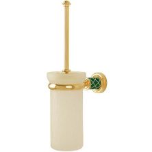 Boheme Ершик для унитаза Murano, золото\зеленый 10913-GR-G