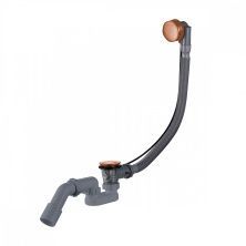 Raglo Слив-перелив для ванны click-clack, тросик, медь R600.30.33