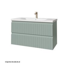 Caprigo Тумба с раковиной FORTE-Smalty TYPE 100 см, зеленая, эмаль